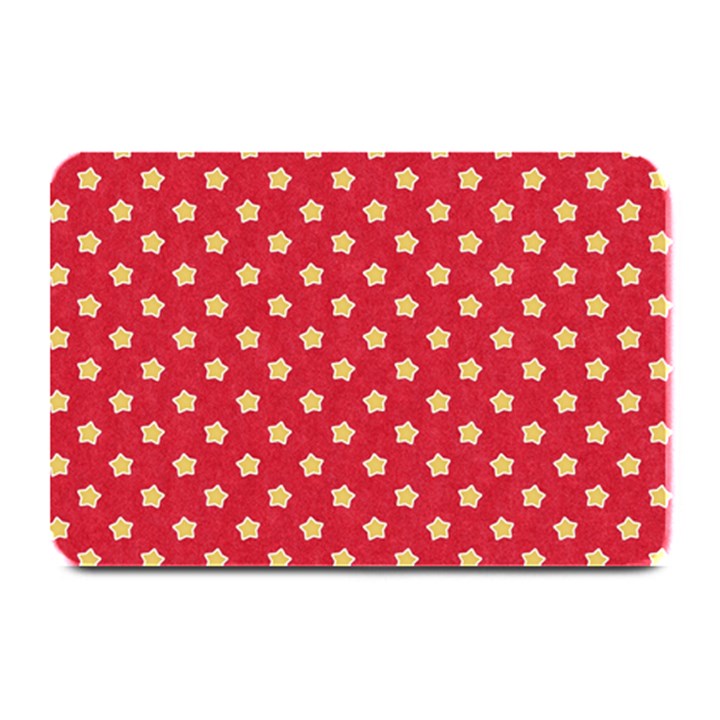 Felt Background Paper Red Yellow Star Plate Mats