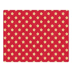 Felt Background Paper Red Yellow Star Double Sided Flano Blanket (large) 