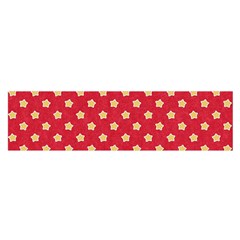 Felt Background Paper Red Yellow Star Oblong Satin Scarf (16  X 60 ) by artworkshop