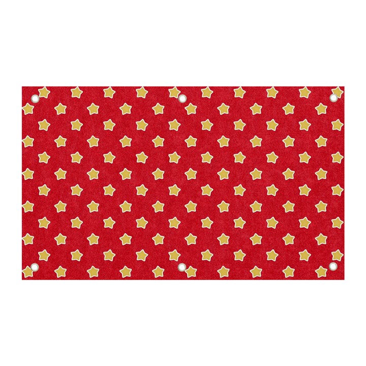 Felt Background Paper Red Yellow Star Banner and Sign 5  x 3 