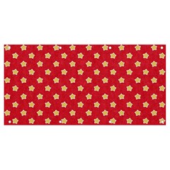 Felt Background Paper Red Yellow Star Banner And Sign 8  X 4  by artworkshop