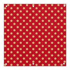 Felt Background Paper Red Yellow Star Banner And Sign 3  X 3  by artworkshop