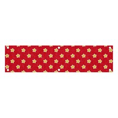 Felt Background Paper Red Yellow Star Banner And Sign 4  X 1  by artworkshop