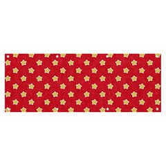 Felt Background Paper Red Yellow Star Banner And Sign 8  X 3  by artworkshop