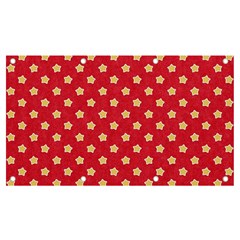 Felt Background Paper Red Yellow Star Banner And Sign 7  X 4  by artworkshop