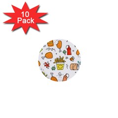 Cute Sketch  Fun Funny Collection 1  Mini Buttons (10 Pack)  by artworkshop