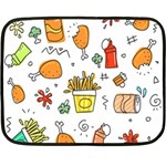 Cute Sketch  Fun Funny Collection Fleece Blanket (Mini) 35 x27  Blanket