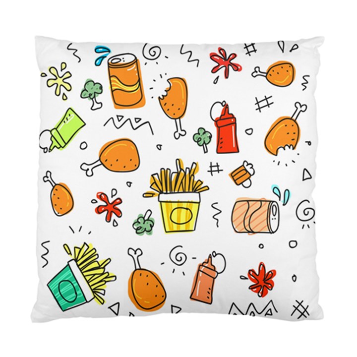 Cute Sketch  Fun Funny Collection Standard Cushion Case (One Side)