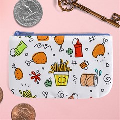 Cute Sketch  Fun Funny Collection Large Coin Purse by artworkshop