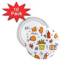 Cute Sketch  Fun Funny Collection 1 75  Buttons (10 Pack)