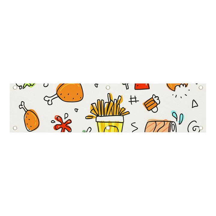 Cute Sketch  Fun Funny Collection Banner and Sign 4  x 1 