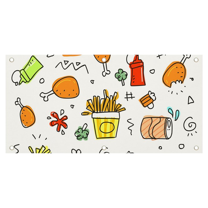 Cute Sketch  Fun Funny Collection Banner and Sign 4  x 2 