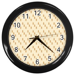 Christmas Wrapping Wall Clock (black) by artworkshop