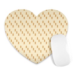 Christmas Wrapping Heart Mousepads by artworkshop