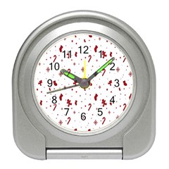 Christmas Trees Travel Alarm Clock by artworkshop