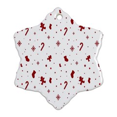 Christmas Trees Snowflake Ornament (two Sides)