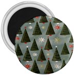 Christmas Trees Pattern 3  Magnets Front