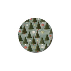 Christmas Trees Pattern Golf Ball Marker (4 pack)