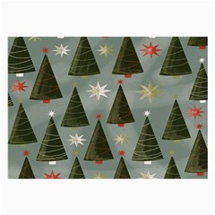 Christmas Trees Pattern Large Glasses Cloth