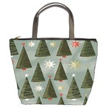 Christmas Trees Pattern Bucket Bag Front