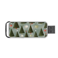 Christmas Trees Pattern Portable USB Flash (One Side)