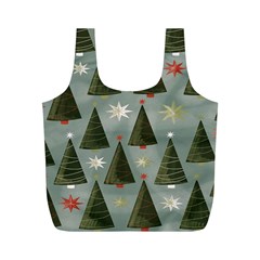 Christmas Trees Pattern Full Print Recycle Bag (M)