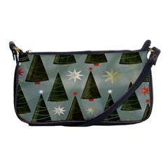 Christmas Trees Pattern Shoulder Clutch Bag by artworkshop