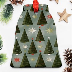 Christmas Trees Pattern Ornament (bell) by artworkshop