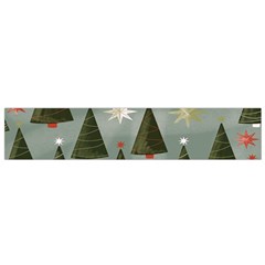 Christmas Trees Pattern Small Flano Scarf