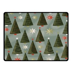 Christmas Trees Pattern Double Sided Fleece Blanket (small)  by artworkshop