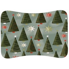 Christmas Trees Pattern Velour Seat Head Rest Cushion