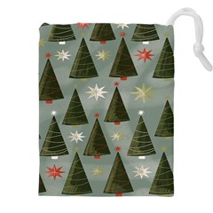 Christmas Trees Pattern Drawstring Pouch (4xl) by artworkshop