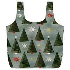 Christmas Trees Pattern Full Print Recycle Bag (XXL)