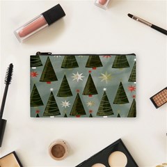 Christmas Trees Pattern Cosmetic Bag (small) by artworkshop