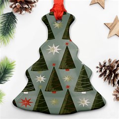 Christmas Trees Pattern Christmas Tree Ornament (two Sides)