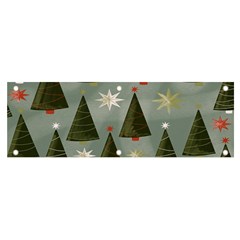 Christmas Trees Pattern Banner and Sign 6  x 2 