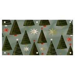 Christmas Trees Pattern Banner and Sign 6  x 3 