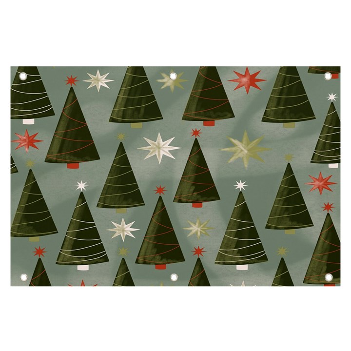 Christmas Trees Pattern Banner and Sign 6  x 4 