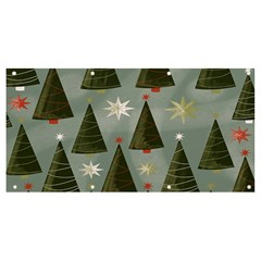 Christmas Trees Pattern Banner And Sign 8  X 4 