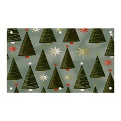 Christmas Trees Pattern Banner And Sign 5  X 3 