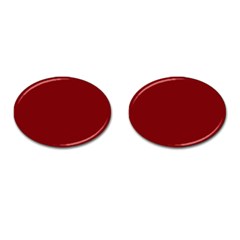 Christmas Red Graphic Cufflinks (oval) by artworkshop