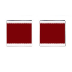 Christmas Red Graphic Cufflinks (square) by artworkshop