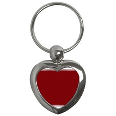 Christmas Red Graphic Key Chain (heart) by artworkshop