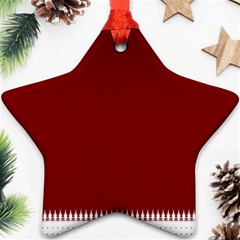 Christmas Red Graphic Star Ornament (two Sides)