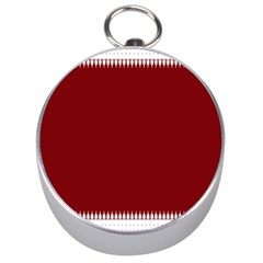 Christmas Red Graphic Silver Compasses by artworkshop