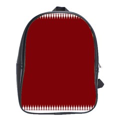 Christmas Red Graphic School Bag (xl) by artworkshop