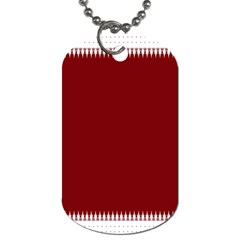 Christmas Red Graphic Dog Tag (one Side) by artworkshop