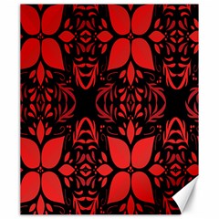 Christmas Red Black Xmas Gift Canvas 20  X 24  by artworkshop