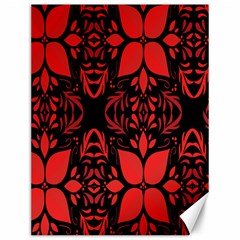 Christmas Red Black Xmas Gift Canvas 12  X 16  by artworkshop