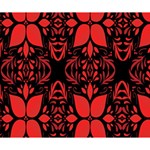 Christmas Red Black Xmas Gift Deluxe Canvas 14  x 11  (Stretched) 14  x 11  x 1.5  Stretched Canvas